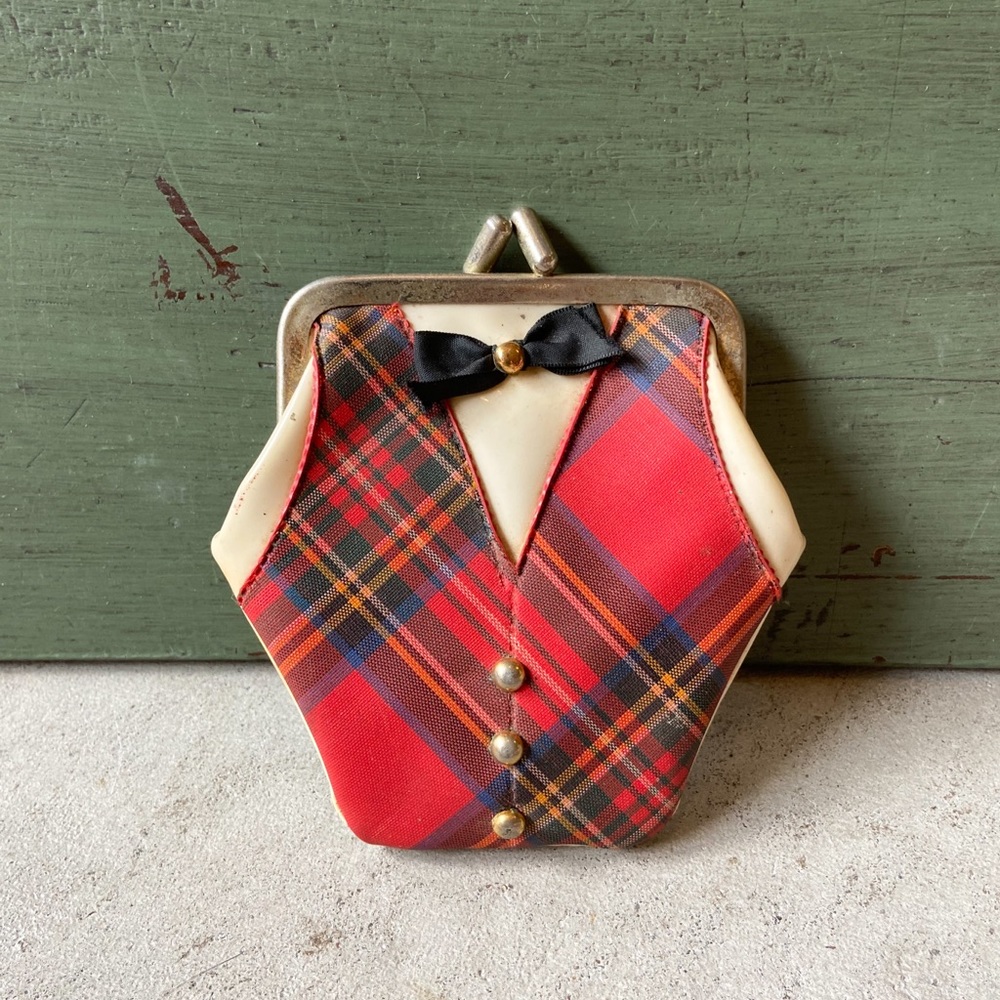 Vintage Tuxedo Coin Purse Novelty Kitsch